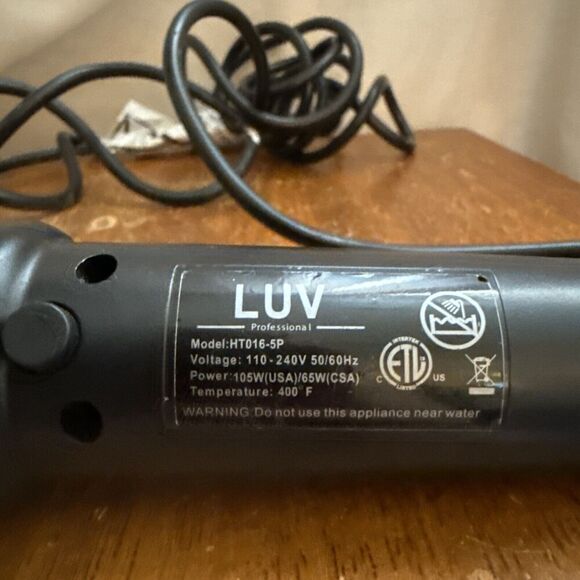 Luv Professional 5p Ht016-5p Interchangeable Curling Wand 100% Ceramic 1 Inch - Picture 4 of 8